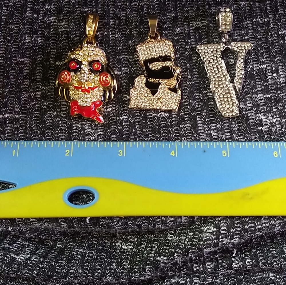 Crystal Bling Character Pendants